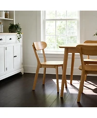 Streamdale Furniture Ergonomic Solid Wood Dining Chairs with Stable Reinforced Design