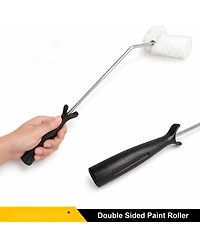 Xdovet Double Roller Brush Kit for Pipes Fences Balusters