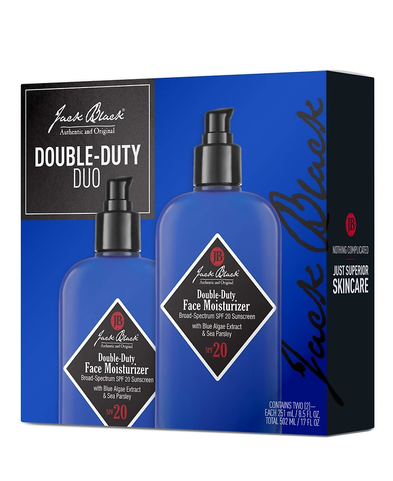 Jack Black Double Duty Moisturizer Gift Set, 2-Pack