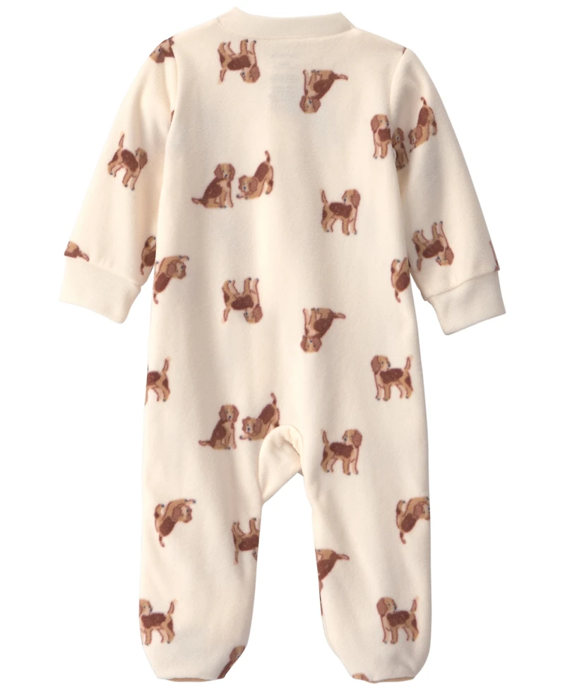 Carter's Baby Boys' Dog Fleece 2-Way Zip Sleep & Play