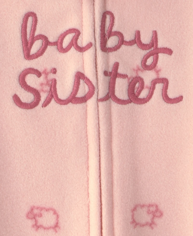 Carter's Baby Girls' Sister Fleece 2-Way Zip Sleep & Play
