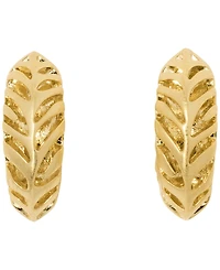 Kendra Scott 14k Gold-Plated Tiger Striped Mikki Huggie Earrings