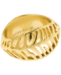 Kendra Scott 14k Gold-Plated Tiger Striped Mikki Band Ring