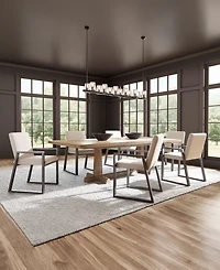 Bernhardt Tribeca 7-Piece Rectangle Dining Set (Table & 6 Arm Chairs)