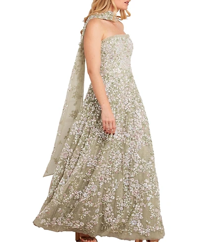 Needle & Thread Women's Dream Garland Strapless Gown