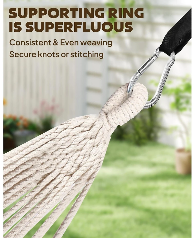 Piscifun Portable Anti Rollover Hammock With Tree Straps 550lb Capacity Indoor Outdoor Camping Travel