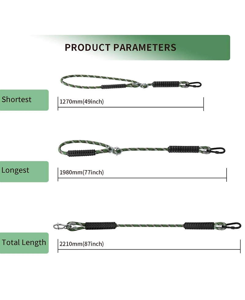 Piscifun Heavy Duty Adjustable Tree Swing Ropes Straps Carabiners 1000lbs Durable Hanging Kit