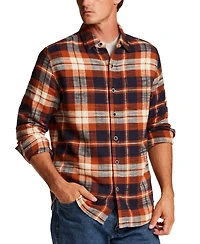 Weatherproof Vintage Men's Slub Flannel Plaid Shirt