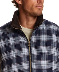 Weatherproof Vintage Men's Sherpa Lined Plaid Flannel Vest