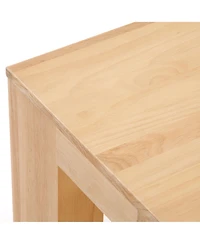 Sunset Living Furniture Modern Rectangular Coffee Table with Bottom Shelf