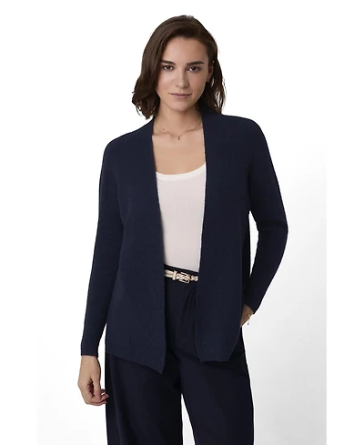 Celtic & Co. Women's Longline Ribbed Cardigan