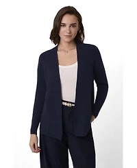 Celtic & Co. Women's Longline Ribbed Cardigan