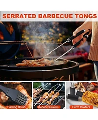 Xdovet Bbq Grill Tools Set Stainless Steel Barbecue Kit Aluminum Case Gifts for Men Dad