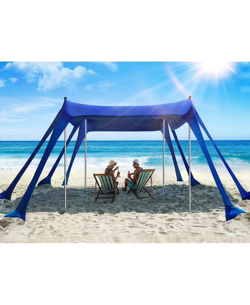 Aofar Beach Tent Sun Shade UPF50+ Pop Up Shelter 10 X Feet