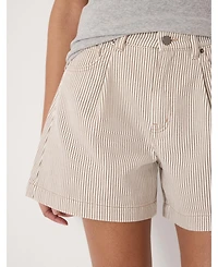 Hush Women's Larissa Stripe Denim Shorts