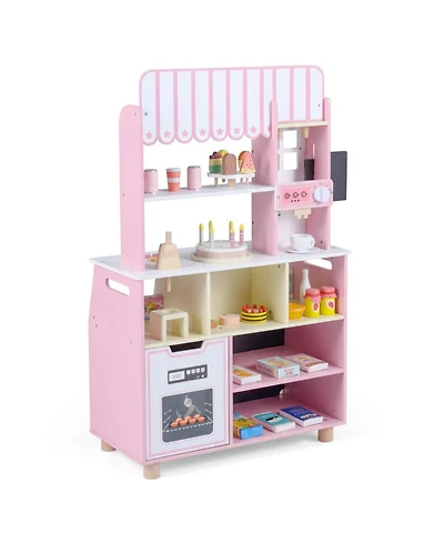 Hongge Ice Cream Shop Rotating Popsicle Rack 27-Piece Playset, Ages 3+