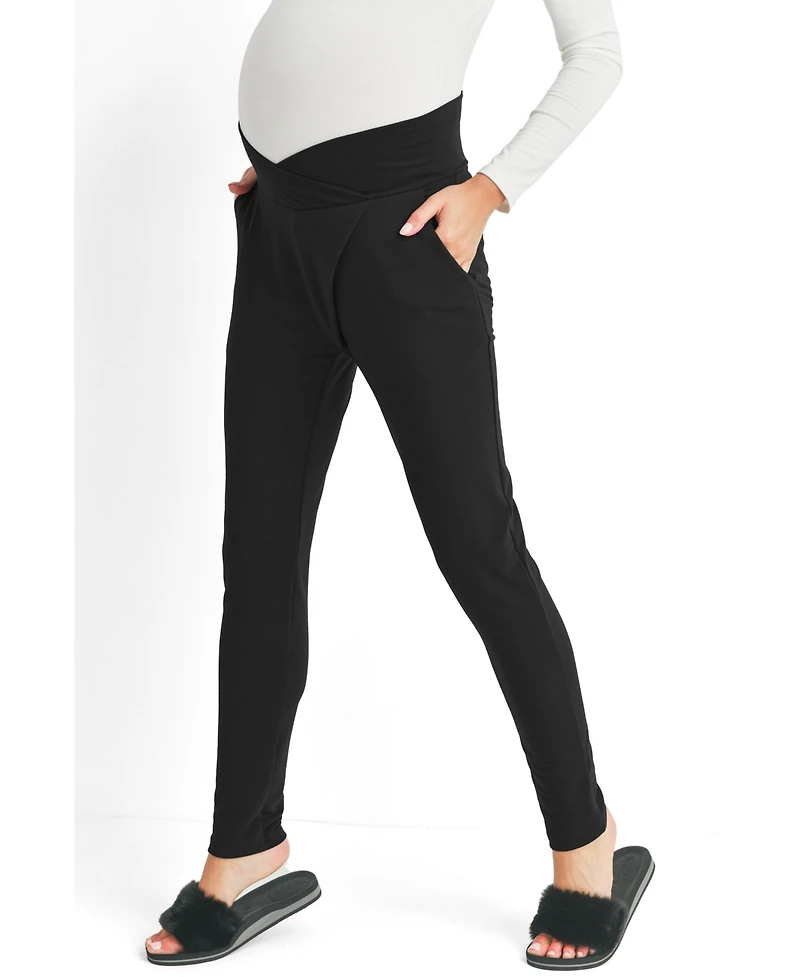 Hello Miz Women's Under Bump Jogger Pants with Pockets