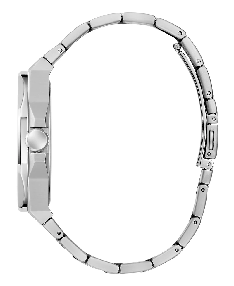 Guess Men's Quartz Silver-Tone Stainless Steel Watch 42mm