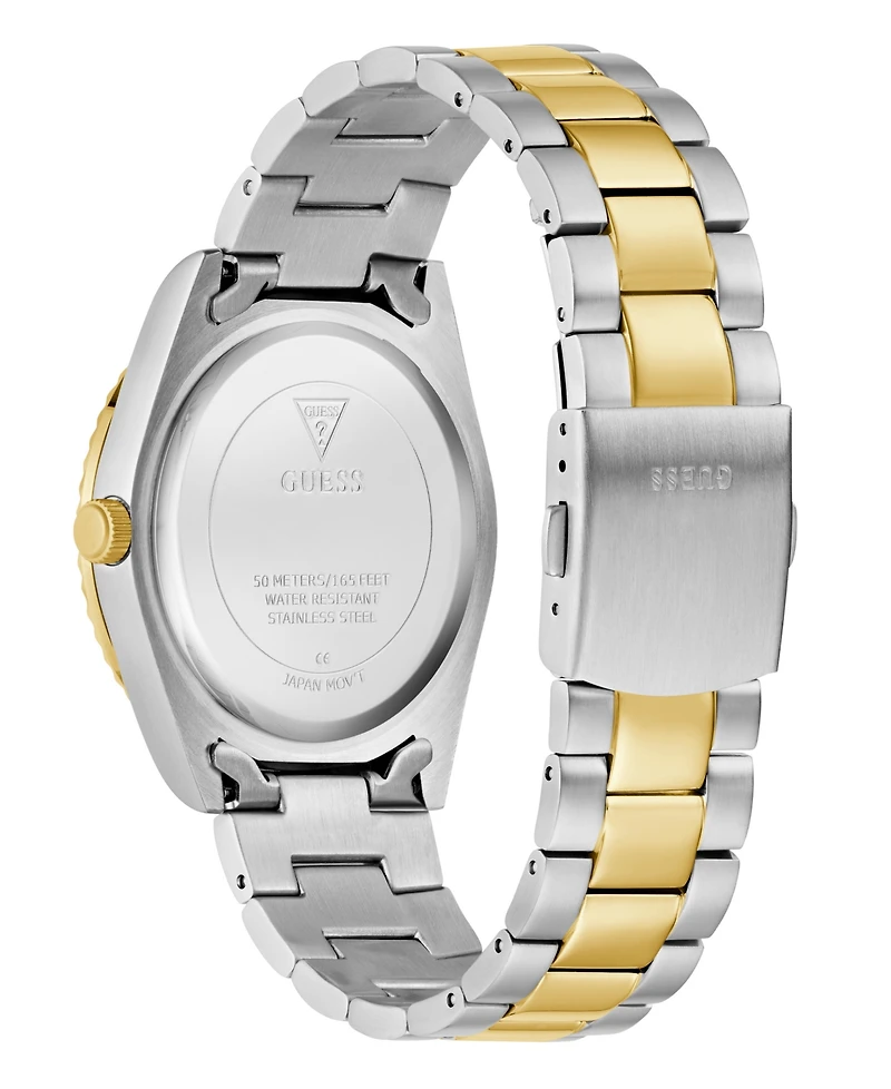 Guess Men's Quartz Two-Tone Stainless Steel Watch 42mm