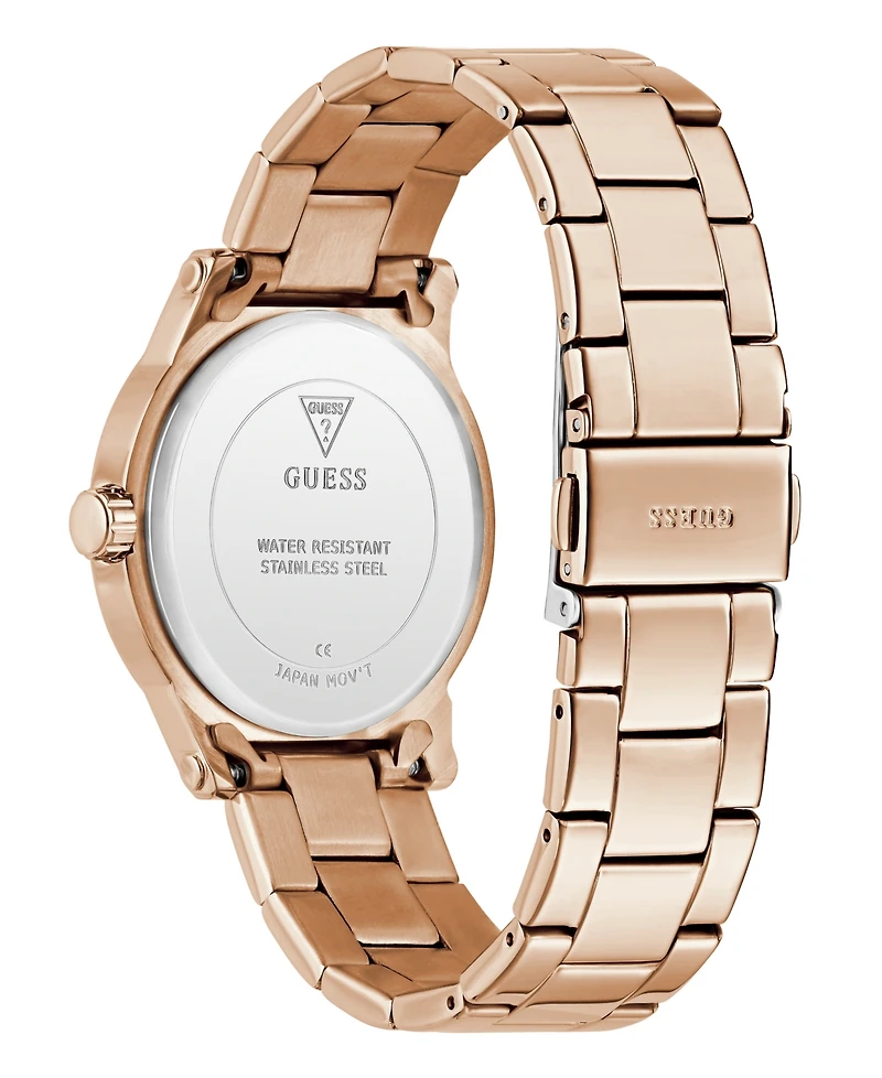 Guess Women's Quartz Rose Gold-Tone Stainless Steel Watch 36mm