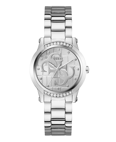 Guess Women's Quartz Silver-Tone Stainless Steel Watch 36mm