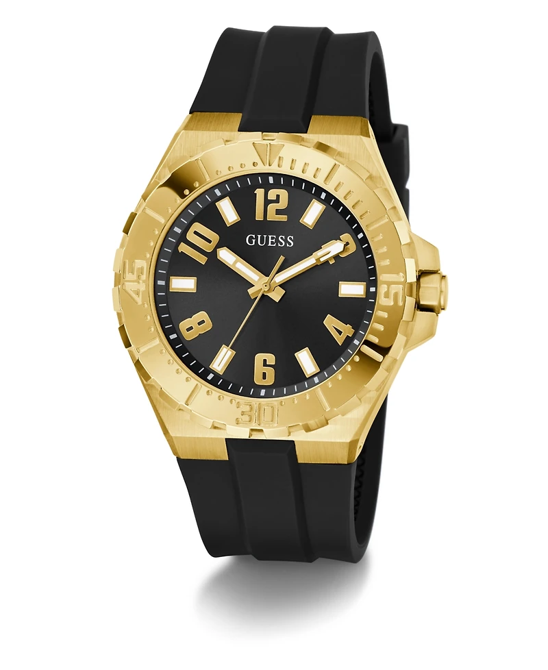 Guess Men's Quartz Silicone Watch 44mm