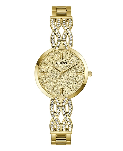 Guess Women's Quartz Gold-Tone Stainless Steel Watch 32mm