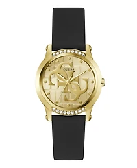 Guess Women's Quartz Black Silicone Watch 36mm