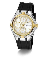 Guess Women's Quartz Black Silicone Watch 39mm
