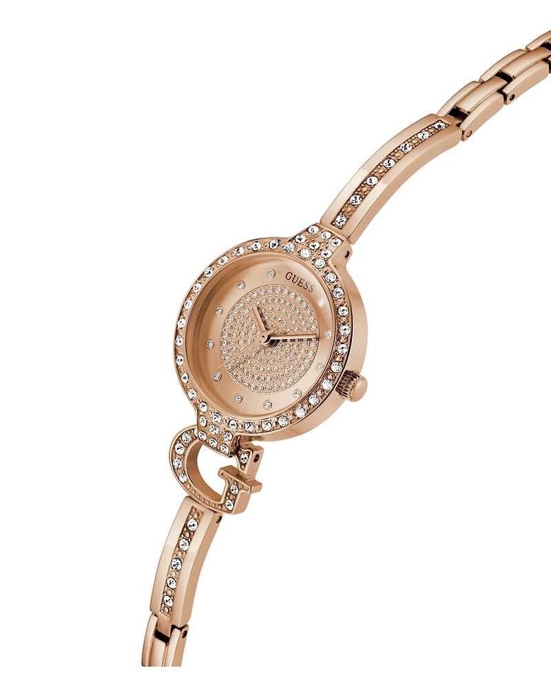 Guess Women's Quartz Rose Gold-Tone Stainless Steel Watch 28mm