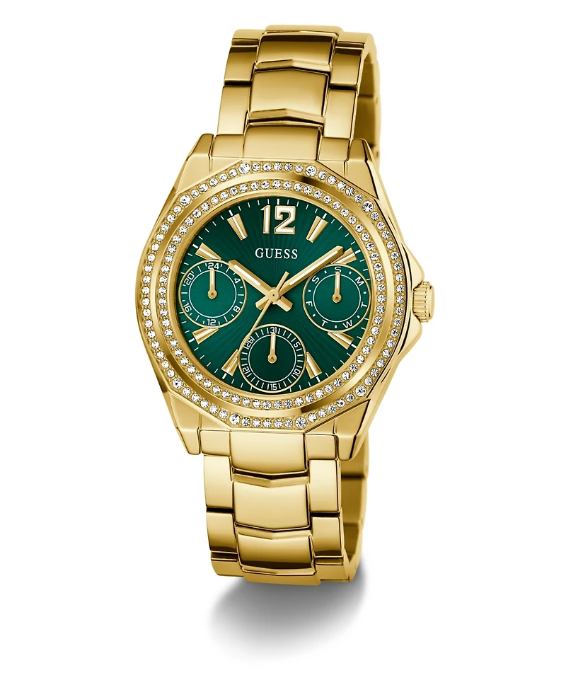 Guess Women's Quartz Gold-Tone Stainless Steel Watch 36mm