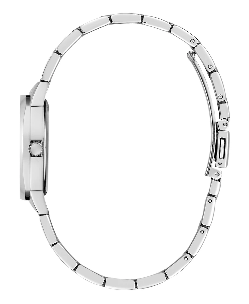 Guess Women's Quartz Silver-Tone Stainless Steel Watch 30mm