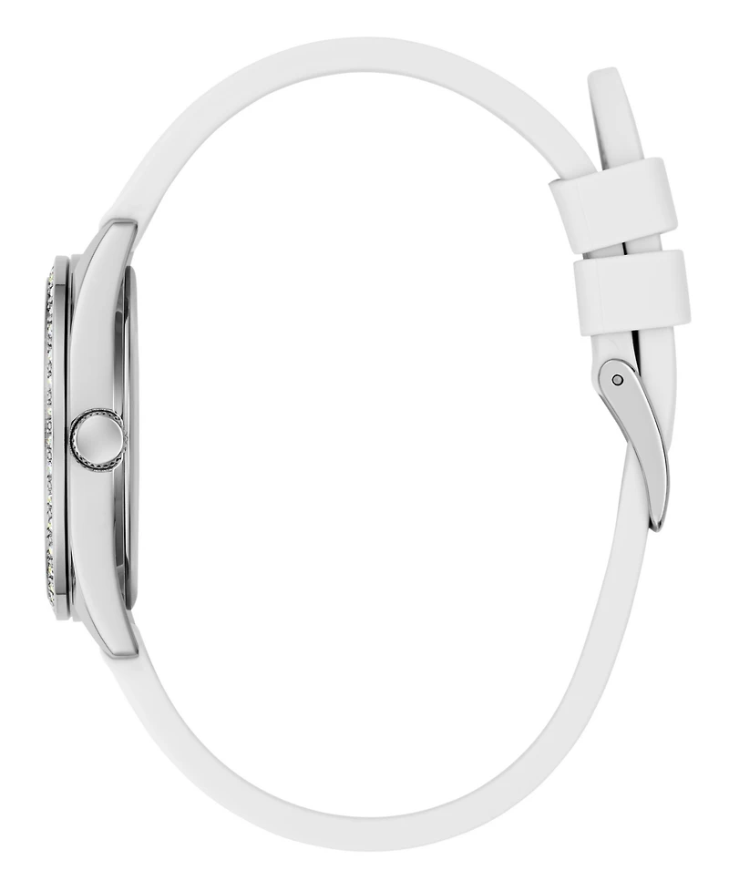 Guess Women's White Silicone Watch 34mm