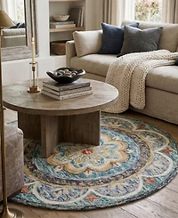 Lr Home Radiance Rdc-104 4' x 4' Round Area Rug