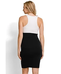 Hello Miz Women's Over the Belly Pencil Skirt with Pockets
