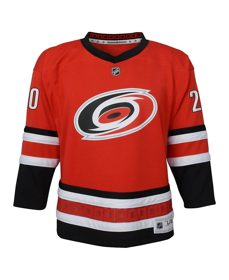 Outerstuff Big Boys and Girls Sebastian Aho Black Carolina Hurricanes Home Replica Jersey