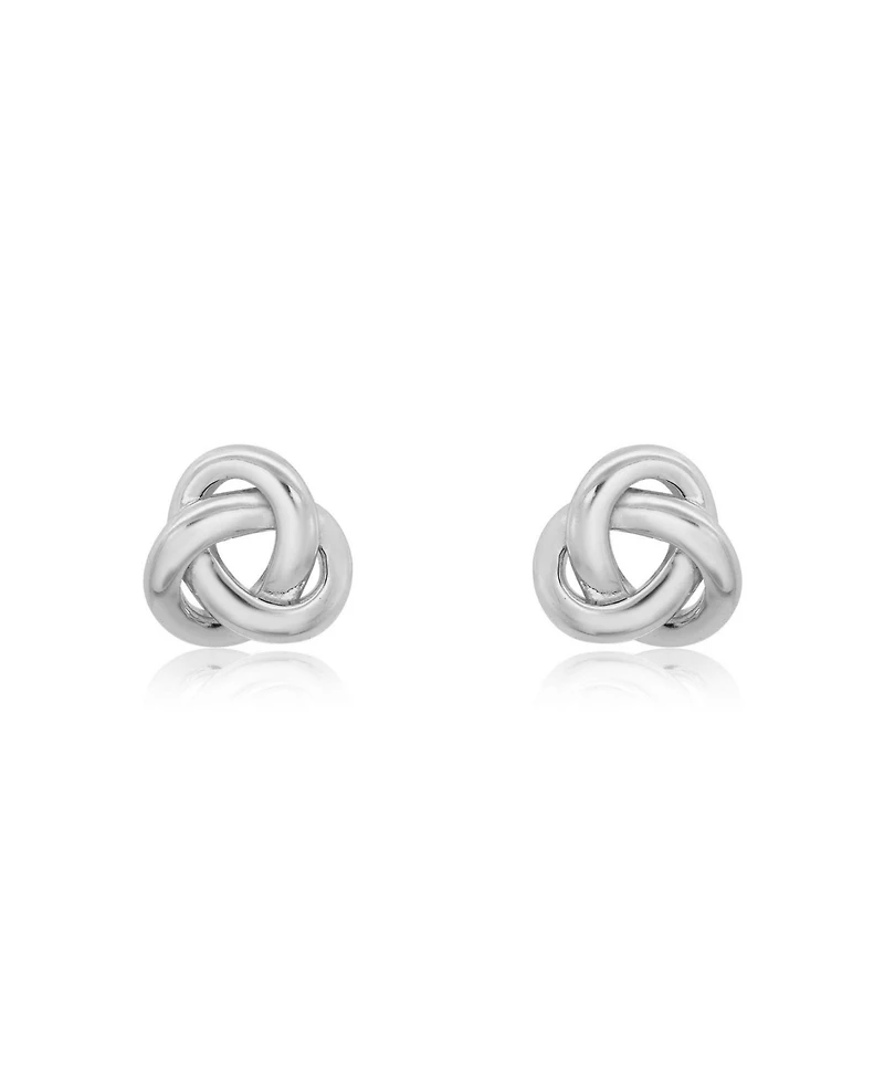 The Lovery Classic Love Knot Stud Earrings Sterling Silver