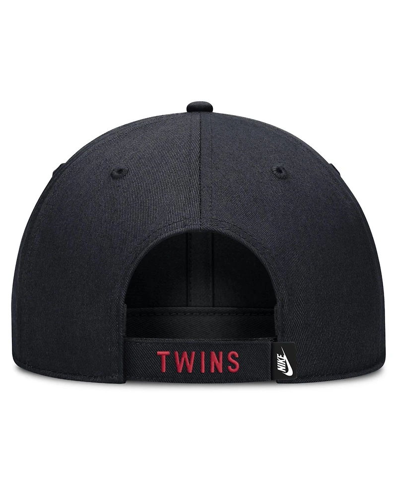 Nike Men's Navy Minnesota Twins 2026 Field of Dreams Club Structured Adjustable Hat