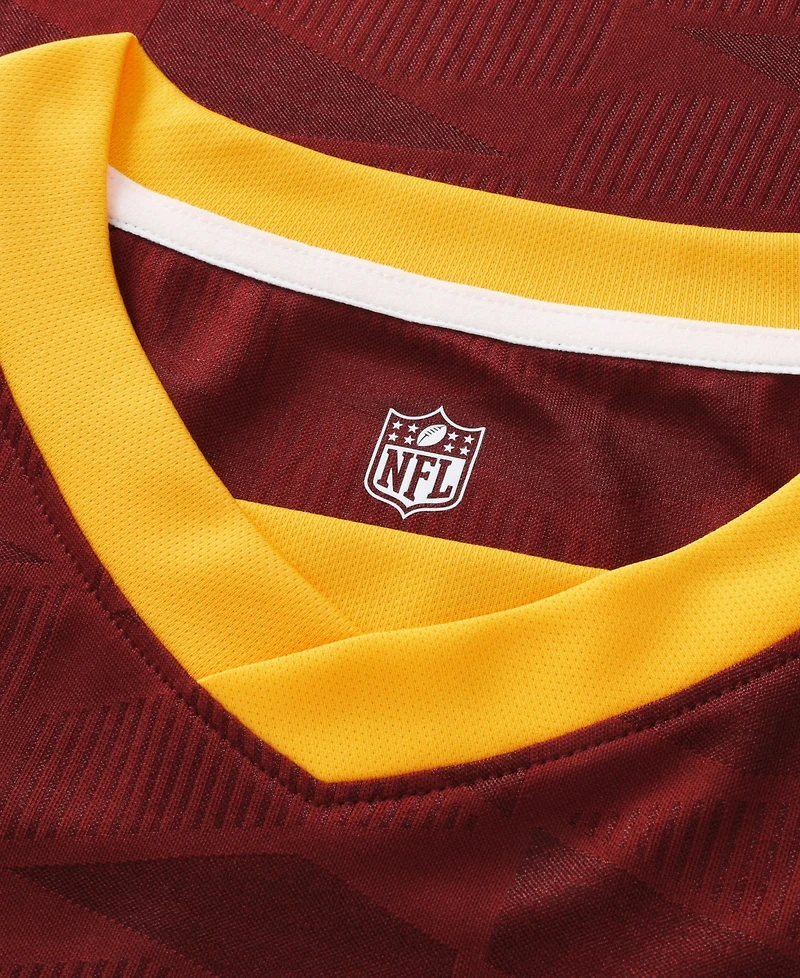Fanatics Big Boys and Girls Burgundy Washington Commanders Football x Football V-Neck Fan Top