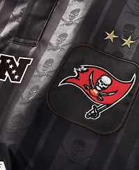Fanatics Big Boys and Girls Pewter Tampa Bay Buccaneers Football x Collared Fan Top