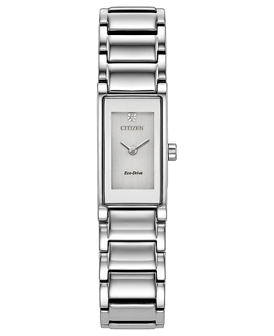 Citizen Women's Axiom Silver-Tone Stainless Steel Bracelet Watch 14.3mm