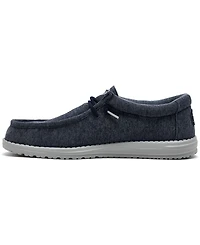 Hey Dude Men's Wally Stretch Jersey Slip-On Lifestyle Moccasin Loafers from Finish Line