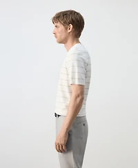Mango Men's Striped Jersey T-Shirt