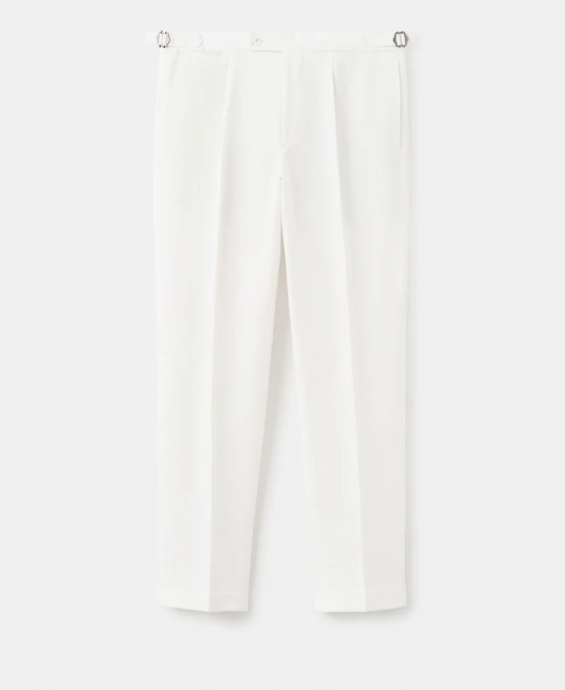 Mango Men's Pleated Linen-Blend Suit Pants