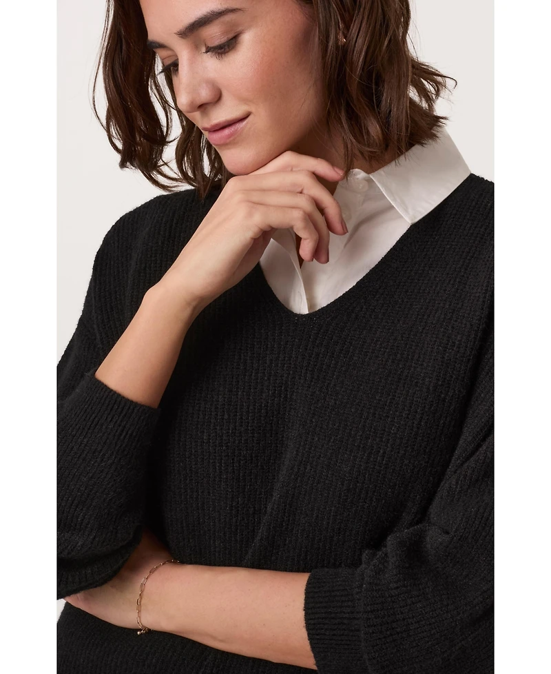 Celtic & Co. Women's Ribbed V-Neck Jumper