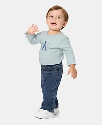 Calvin Klein Baby Boys' Long-Sleeve Bodysuit and Pants, 2-Piece Set