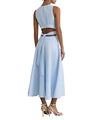 Reiss Women's Hazel Fit & Flare Cutout Midi Dress