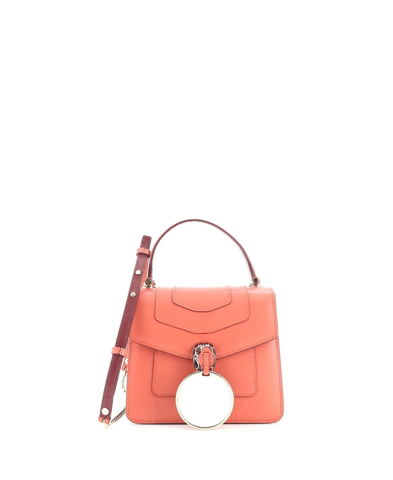 Pre-Owned Bvlgari Small Serpenti Forever Top Handle Bag Leather