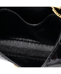 Pre-Owned Fendi Nano Chain Baguette Charm Bag Patent