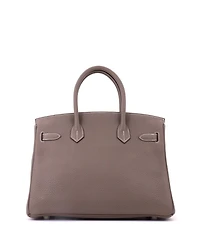 Pre-Owned HERMES Birkin 30 Handbag Clemence with Gold Hardware